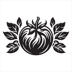 Tomato vector illustration on a white background.Simple design,perfect for various uses.