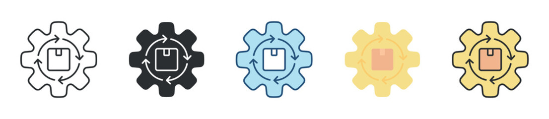 Supply Icon Set Multiple Style Collection