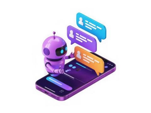 robot with a credit card