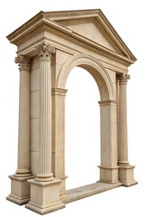 Obraz premium Greek style pillars isolated on white or transparent background