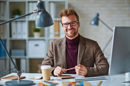 businessman working in office