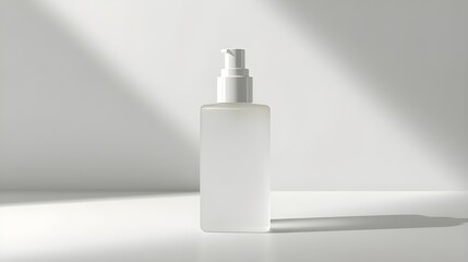 white plastic bottle cosmetic skincare lotion shampoo