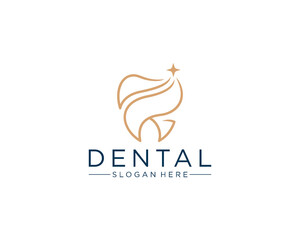 Dental line art logo