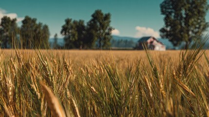 Mature wheat crops ready for harvest as summer concludes