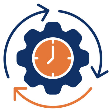 Efficiency solid color icon
