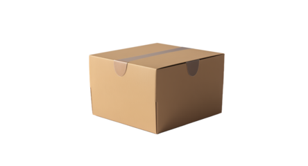 Closed Cardboard Box, Packaging Mockup, Beige Gift Box, Product Presentation, Shipping Carton, Delivery Container, Blank Template, Square Package, Brown Box Design, Retail Packaging, Online Shopp