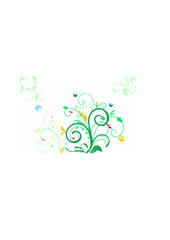 Floral decorative background.ai