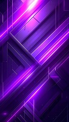 Abstract geometric design with vibrant purple and pink light