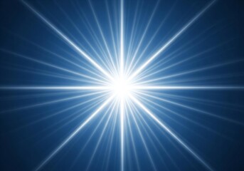 Blue light burst radiating energy and power