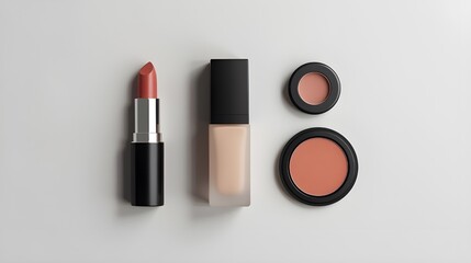 lipstick blusher makeup set 