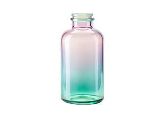 pastel color glass bottle png image on transparent background