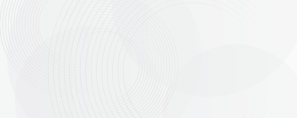 Fototapeta premium White geometric abstract background overlap layer on bright space with lines effect decoration. vector illustration