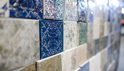 Colorful patterned tiles