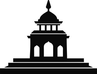 Elegant Banaras Monument Vector Stylish Silhouette