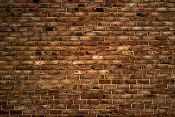 Brick wall texture background, brick wall texture for interior or exterior design backdrop. Blank brick wall background, outdoors design. Urban brick wall background.