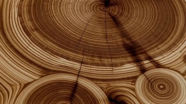 Stunning tree rings reveal nature's dynamic story in organic patterns for sustainable themes