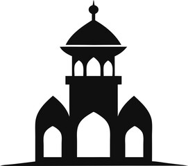 Minaret Silhouette Vector Illustration Stylish and Elegant