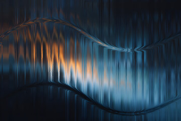 Abstract colorful light streaks flowing amidst dark cosmic hues