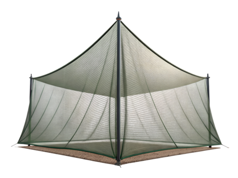 Net structure isolated on transparent background