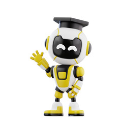 3D Character Education Robot Study Learning Classroom School Academic Student Teacher Technology Knowledge Smart Innovation Science Robot Artificial Intelligence