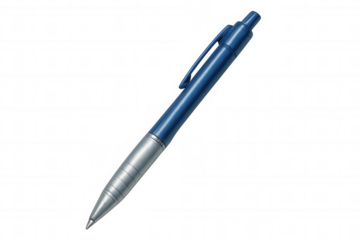 Blue ballpoint pen for writing, studying, office work, signing documents, school, and business communication resources