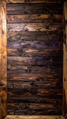 Rustic Wooden Panel with Rich Textures and Warm Tones.