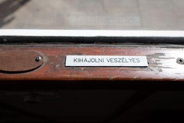 old wooden cabinet with file folder