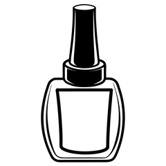 Elegant Nail Polish Icon Vector | AI Graphics Design File for Beauty and Fashion
