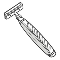 Minimal Razor Icon Vector | AI Graphics Design File for Microstock Download