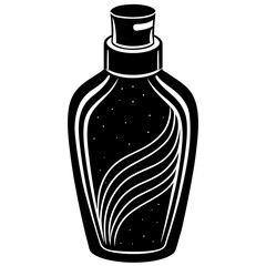 Shampoo Bottle Vector Icon | Clean Cosmetic Packaging Design | AI Graphics Microstock File