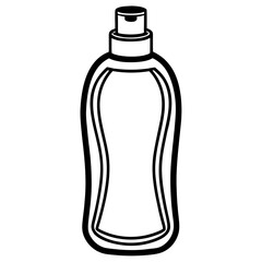 Shampoo Bottle Vector Icon | Clean Cosmetic Packaging Design | AI Graphics Microstock File