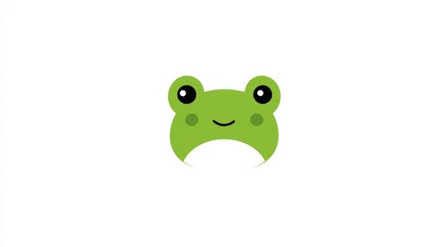 Cute frog face graphic