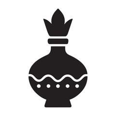 Traditional Decorative Pot Silhouette Icon