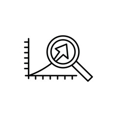 Business Analytics Outline Icon illustration