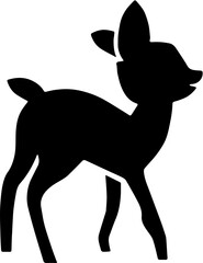 Young Deer Silhouette Collection