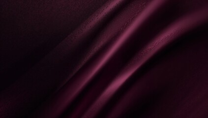Deep burgundy silk fabric texture background with smooth folds