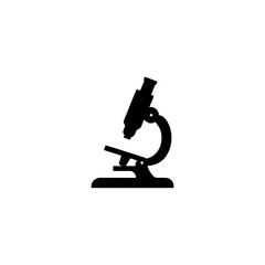 Research icon vector on white background. microscope icon 