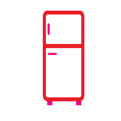 Household refrigerator outline