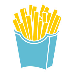 french fries vector illustration
