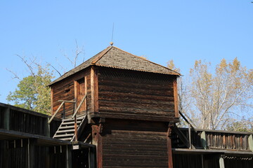 old wooden fort