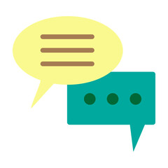 Chat Vector Flat Icon Design