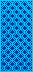 Fototapeta premium Blue and white geometric pattern on a blue background