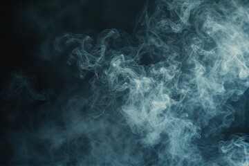 dark smoke background, ethereal vapor texture, abstract mist effect, moody blue haze, atmospheric fog design, surreal smoke pattern, cinematic smoke visual, digital art illustration, grunge texture ov