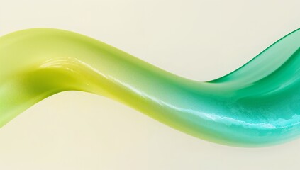 abstract green wave