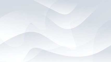 white and grey background with abstract wavy shape decoration
