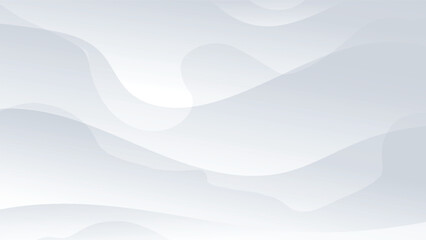 white and grey background with abstract wavy shape decoration