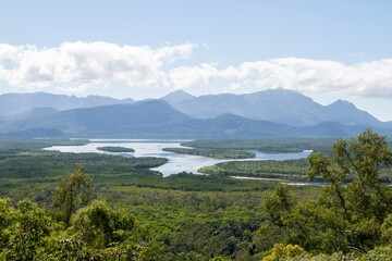 Hinchinbrook Lookout, located in between Cardwell and Ingham, Queensland, Australia