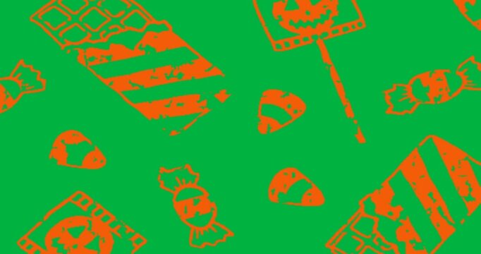 Designers using snack icon pattern on transparent base for design, featuring waffle pizza drumstick