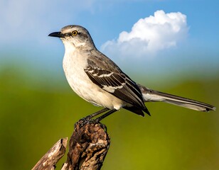Bird perched on a snag