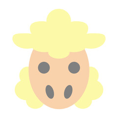 Sheep Vector Flat Icon Design